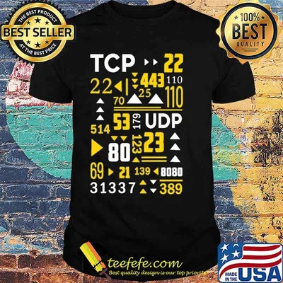 COMPUTER PORTS TCP 80 23 SHIRT