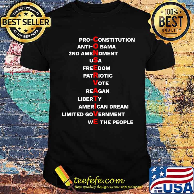 COnservative pro constitution anti obama 2nd amendment usa freedom patriotic vote reagan shirt COnservative pro constitution anti obama 2nd amendment usa freedom patriotic vote reagan shirt