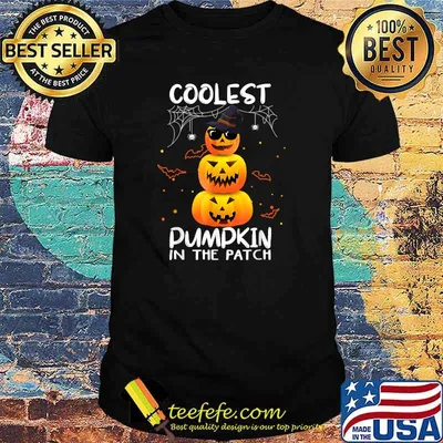 Coolest Pumpkin In The Patch Halloween Pumpkin T-Shirt