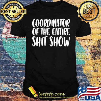 Coordinator of the entire shit show shirt