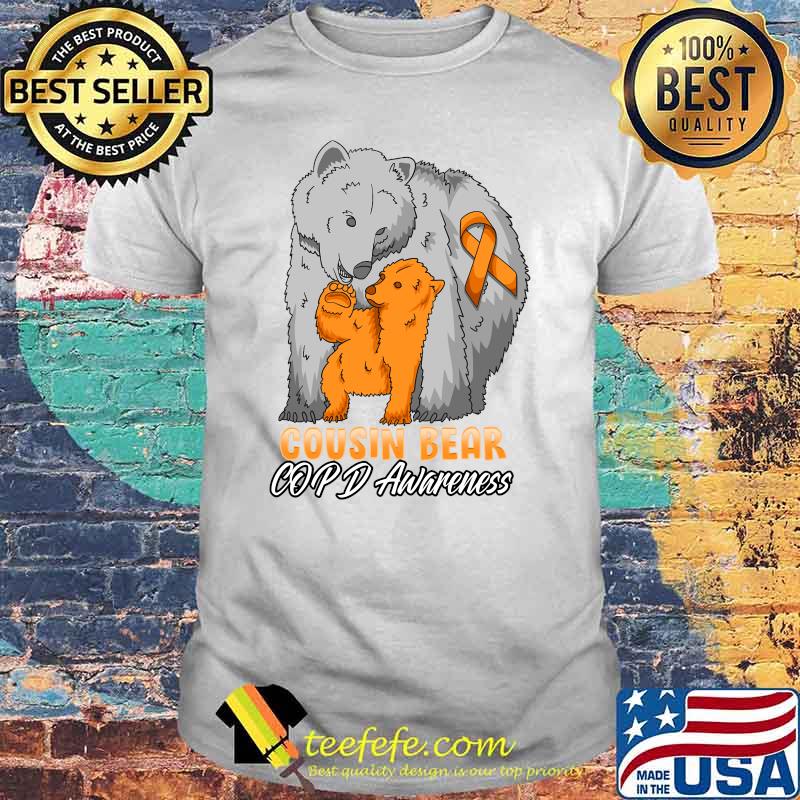 COPD Child Awareness Cousin Bear Support Ribbon T-Shirt
