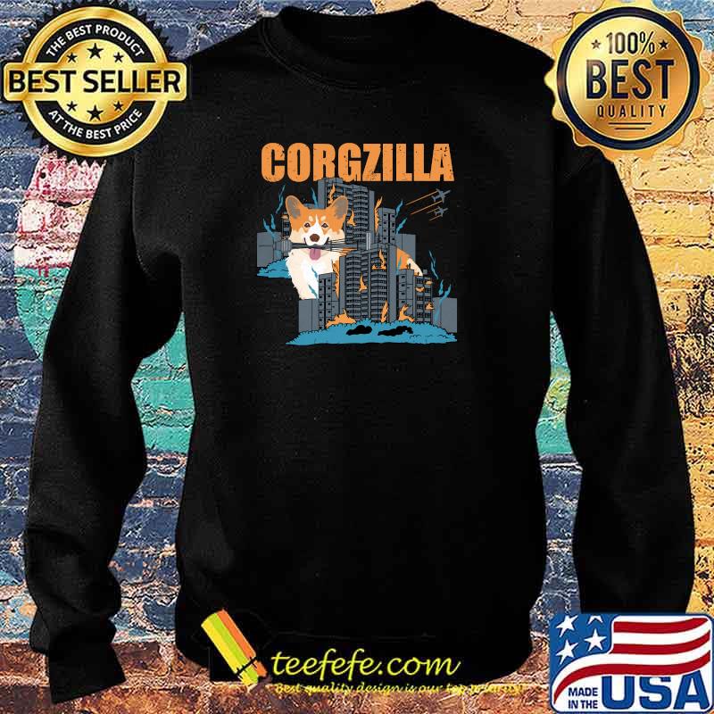 Corgzilla Pembroke Welsh Corgi Pet Dog Lover T-Shirt Sweater Corgzilla Pembroke Welsh Corgi Pet Dog Lover T-Shirt Sweater
