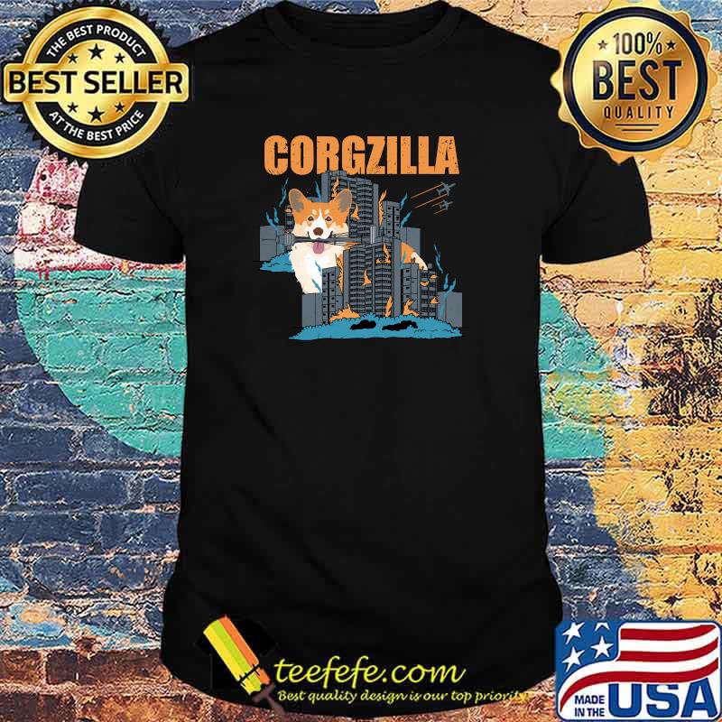 Corgzilla Pembroke Welsh Corgi Pet Dog Lover T-Shirt Corgzilla Pembroke Welsh Corgi Pet Dog Lover T-Shirt