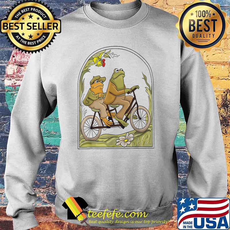 Cottagecore Inspired Goblincore Related Frog on Bike Shirt Sweater Cottagecore Inspired Goblincore Related Frog on Bike Shirt Sweater