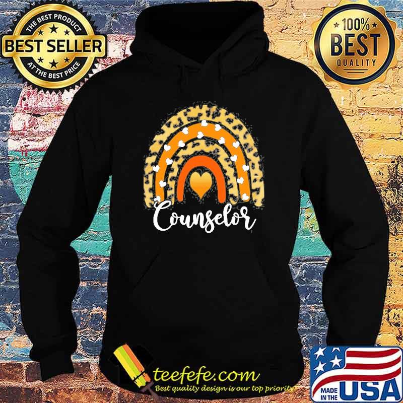 Counselor Boho Rainbow Leopard Shirt Hoodie Counselor Boho Rainbow Leopard Shirt Hoodie