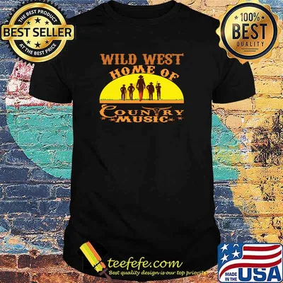 Country Music Home of Cowboys western Wild West T-Shirt