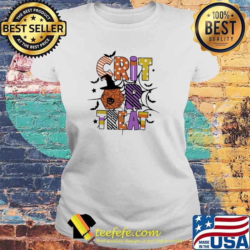 Crit Or Treat Pumkin Halloween Shirt Laides tee Crit Or Treat Pumkin Halloween Shirt Laides tee