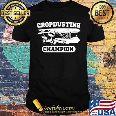 Cropdusting champion airplane shirt