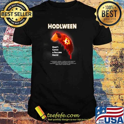 Crypto Bitcoin Halloween Meme BTC Pumpkin HODL-Ween T-Shirt