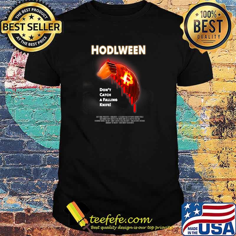 Crypto Bitcoin Halloween Meme BTC Pumpkin HODL-Ween T-Shirt