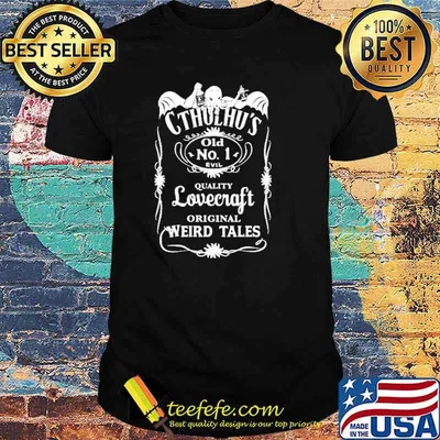 Cthulhu's old No.1 evil quality lovecraft original weird tales shirt