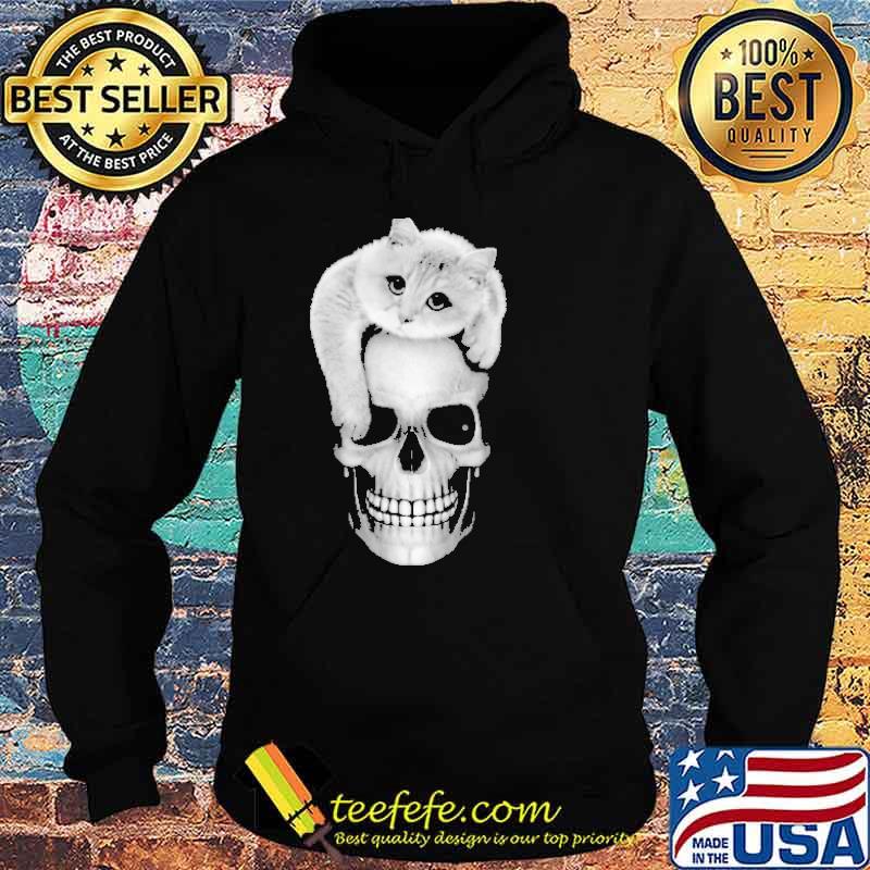 Cute But Creepy shirt Cat and Skull Halloween Shirt Hoodie Cute But Creepy shirt Cat and Skull Halloween Shirt Hoodie