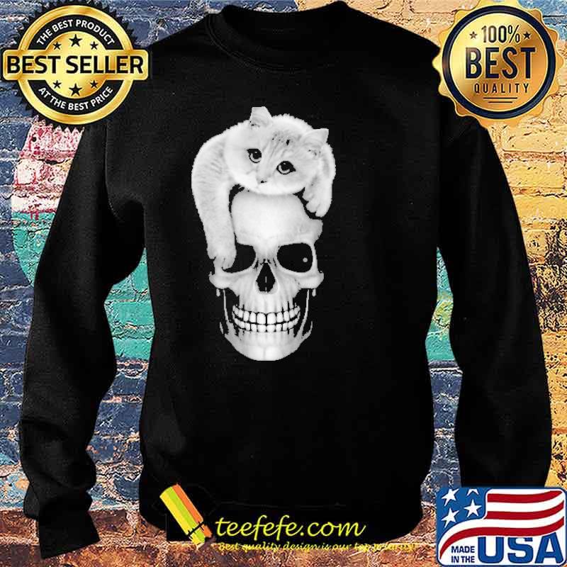 Cute But Creepy shirt Cat and Skull Halloween Shirt Sweater Cute But Creepy shirt Cat and Skull Halloween Shirt Sweater
