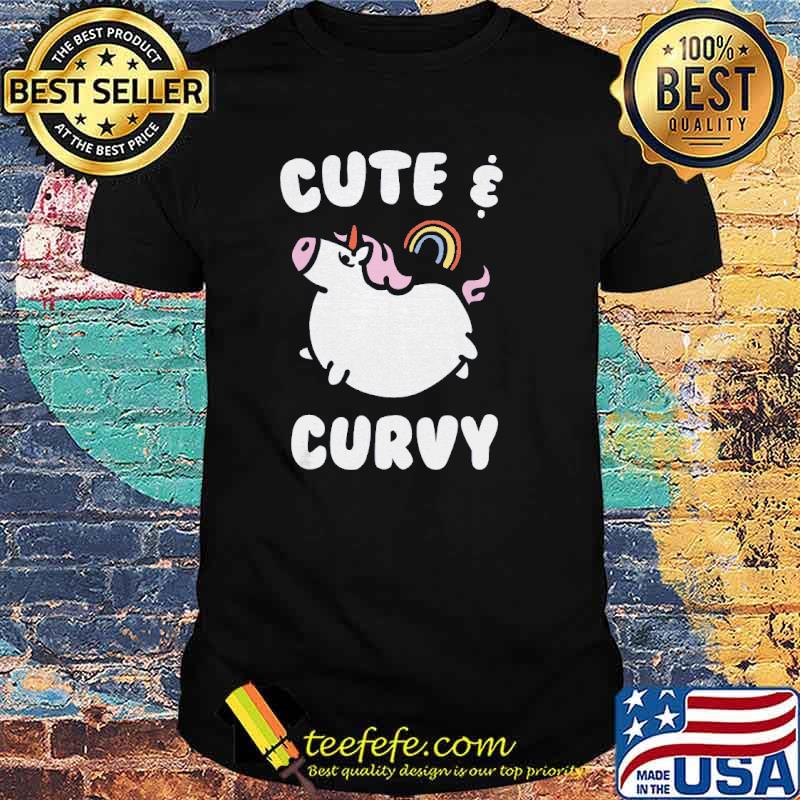 Cute curvy unicorn big shirt