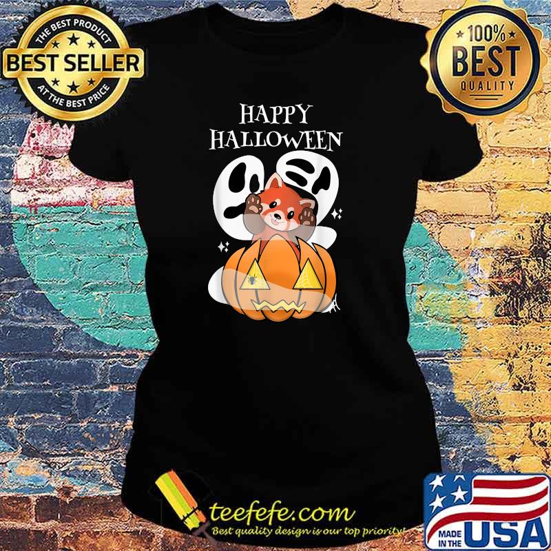 Cute Halloween Kawaii Red Panda T-Shirt Ladies tee Cute Halloween Kawaii Red Panda T-Shirt Ladies tee