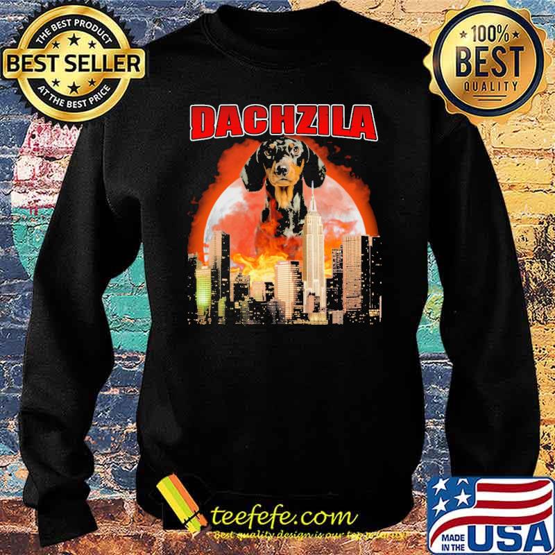Dachzila Godzilla Blood Moon Dachshund Halloween Shirt Sweater Dachzila Godzilla Blood Moon Dachshund Halloween Shirt Sweater