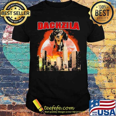Dachzila Godzilla Blood Moon Dachshund Halloween Shirt