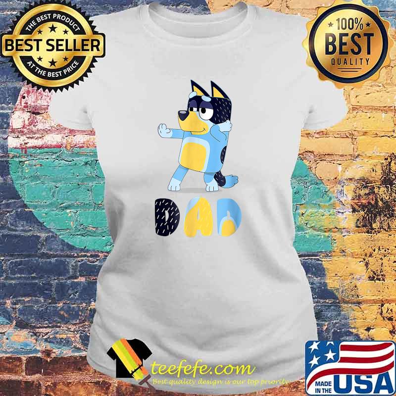 Dad Dog Cartoon Matching Birthday Party T-Shirt Laides tee Dad Dog Cartoon Matching Birthday Party T-Shirt Laides tee