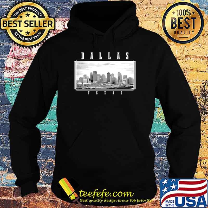 Dallas Texas Skyline Pride Black White Vintage s Hoodie Dallas Texas Skyline Pride Black White Vintage s Hoodie