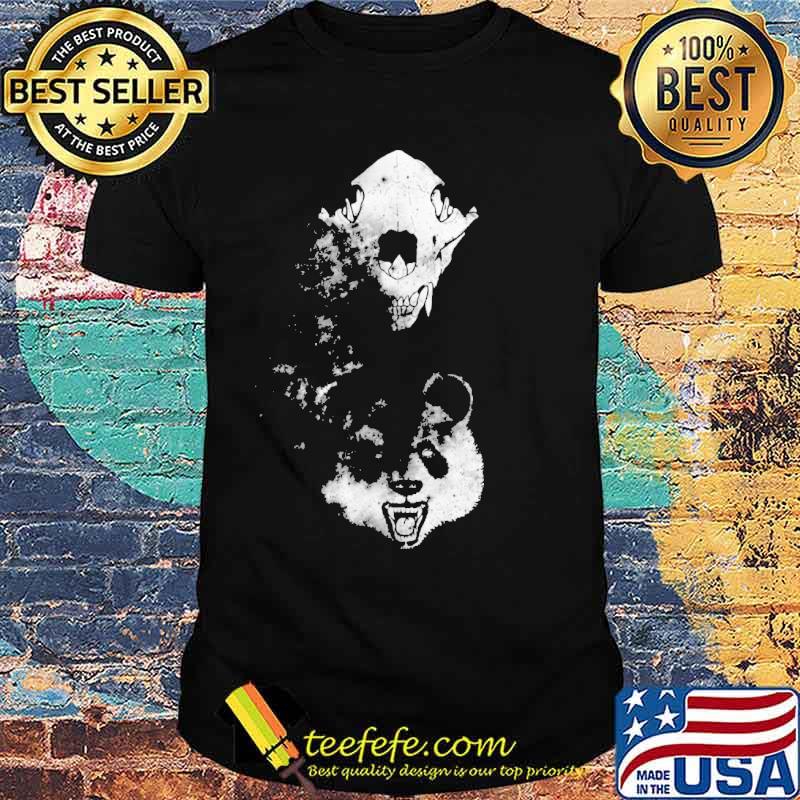 Dead nature skull panda shirt