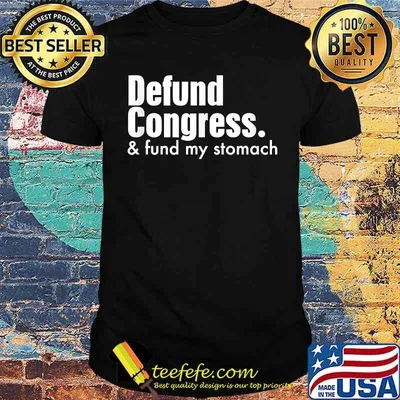 Defund Politicians Libertarian Powerful Political Statement T-Shirt