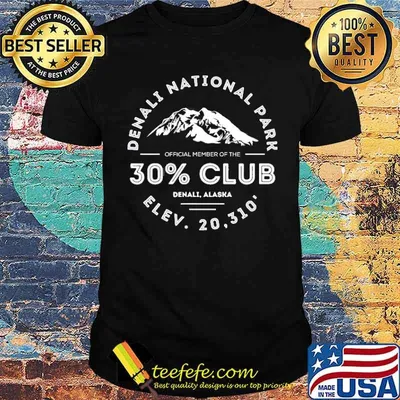 Denali National Park Souvenir 30 Club Alaska Shirt