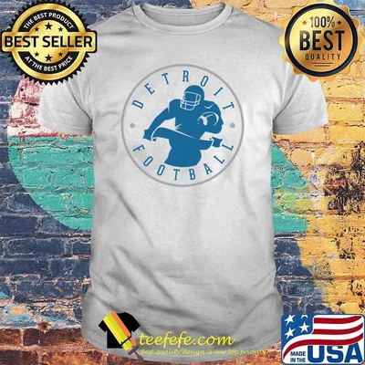 Detroit Football Team Color Baseball shirt