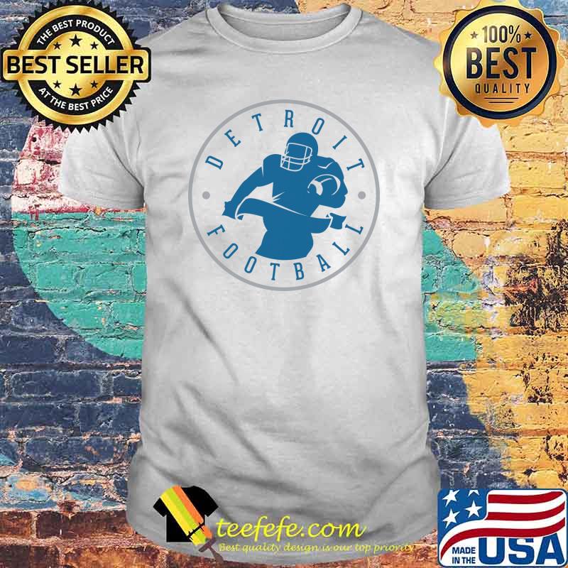 Detroit Football Team Color Baseball shirt