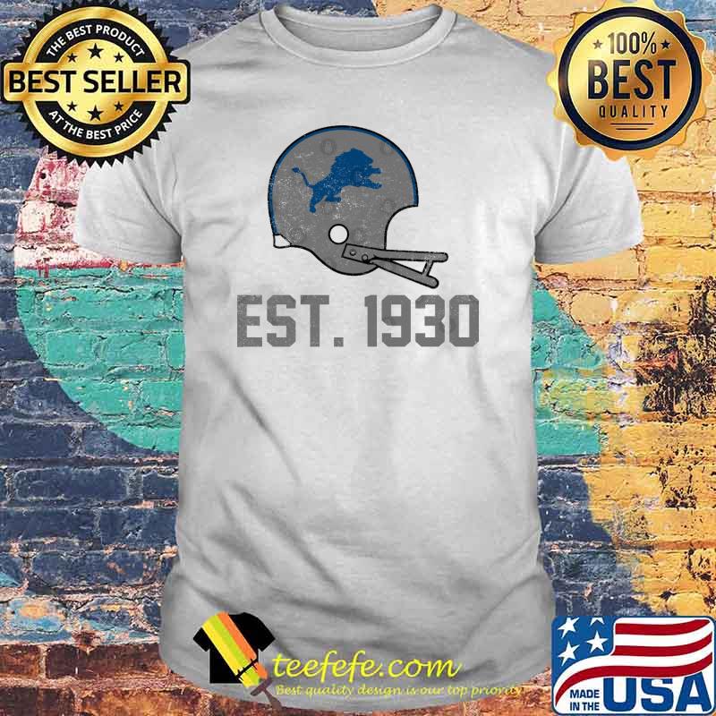 Detroit lions baseball est 1930 helmet shirt Detroit lions baseball est 1930 helmet shirt