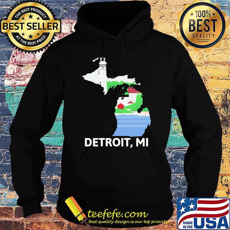 Detroit Michigan Baseball Map s Hoodie Detroit Michigan Baseball Map s Hoodie