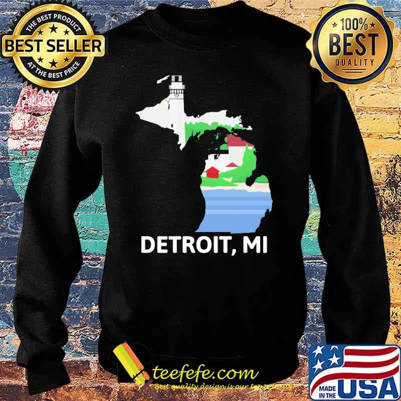 Detroit Michigan Baseball Map s Sweater Detroit Michigan Baseball Map s Sweater