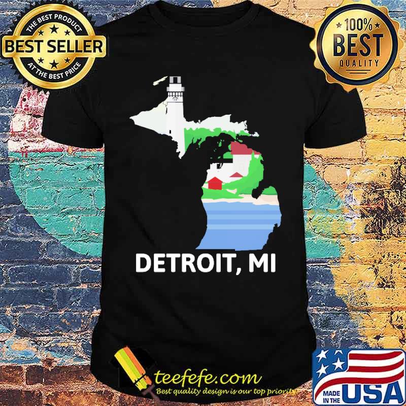 Detroit Michigan Baseball Map shirt Detroit Michigan Baseball Map shirt