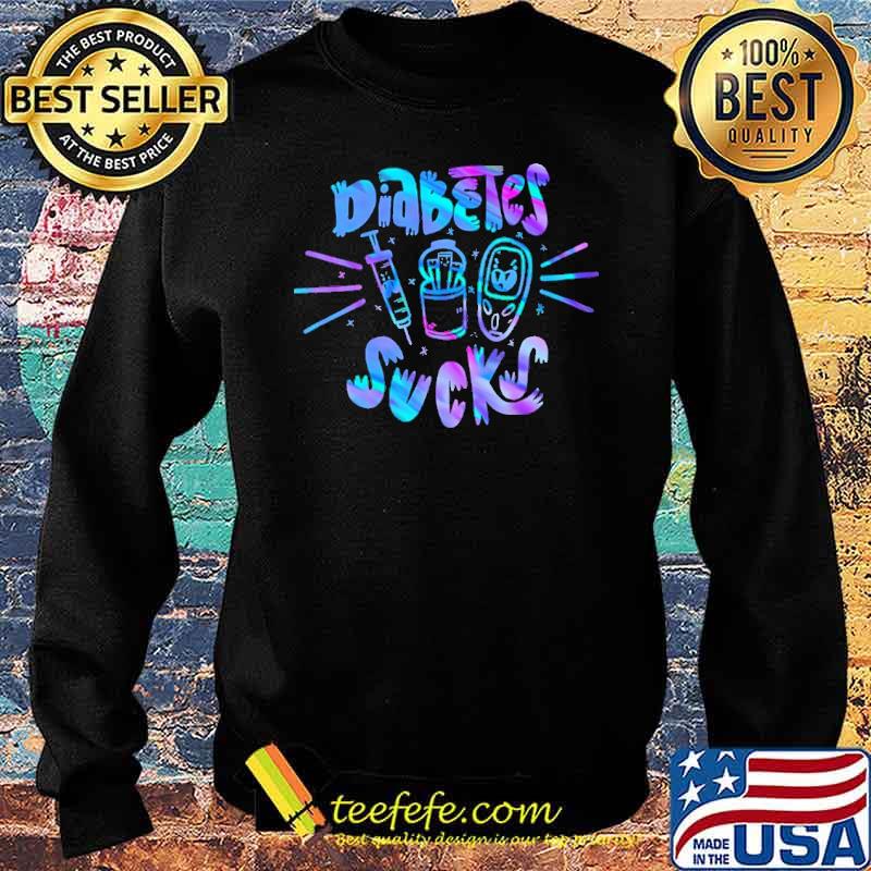 Diabetes Sucks Diabetes Awareness Hologram s Sweater Diabetes Sucks Diabetes Awareness Hologram s Sweater