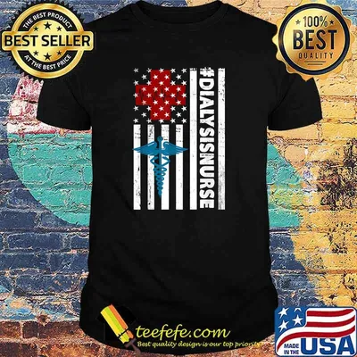 Dialysis Nurse Flag T-Shirt