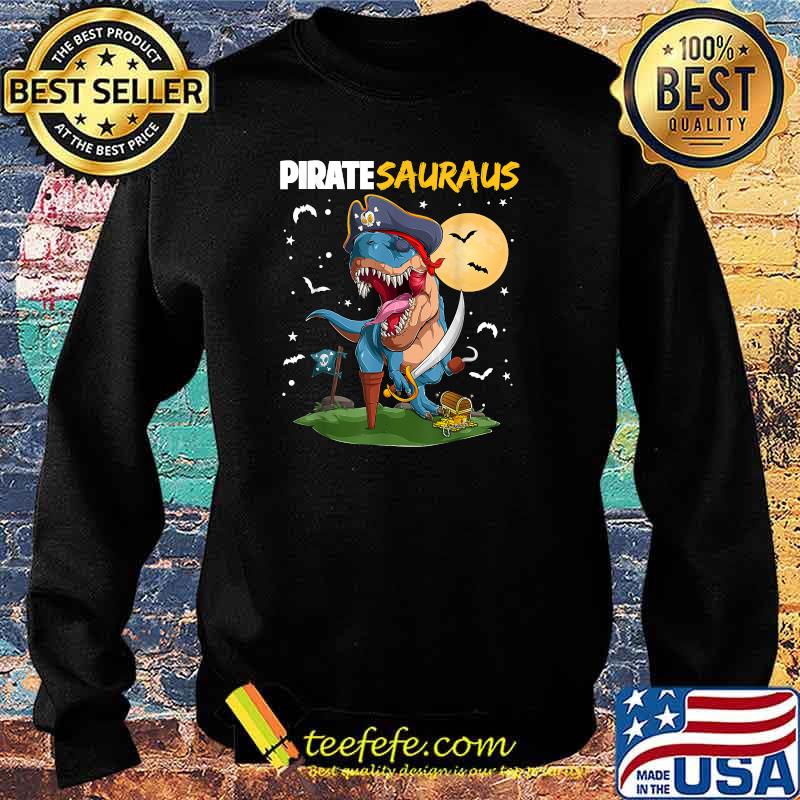 Dinosaur T rex Pirate Piratesauras Jolly Roger Halloween T-Shirt Sweater Dinosaur T rex Pirate Piratesauras Jolly Roger Halloween T-Shirt Sweater