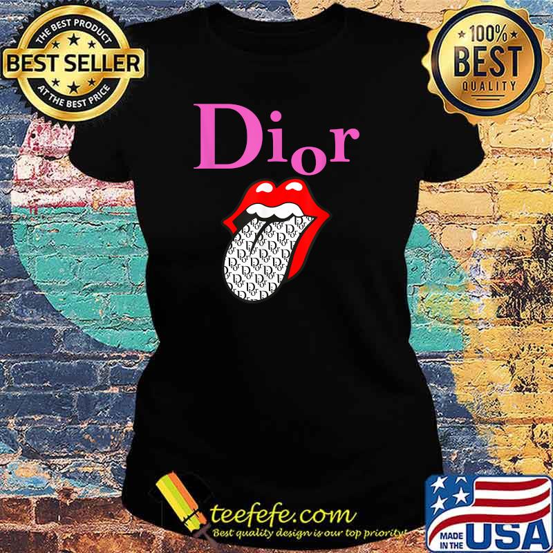 Dior The Kiss Tongue Vintage T-Shirt Ladies tee Dior The Kiss Tongue Vintage T-Shirt Ladies tee