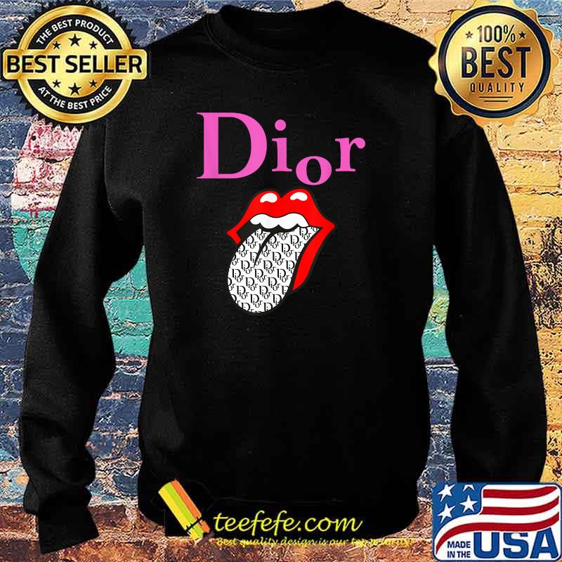 Dior The Kiss Tongue Vintage T-Shirt Sweater Dior The Kiss Tongue Vintage T-Shirt Sweater
