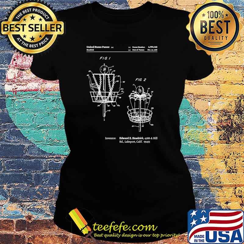 Disc Golf Patent T-Shirt Ladies tee Disc Golf Patent T-Shirt Ladies tee