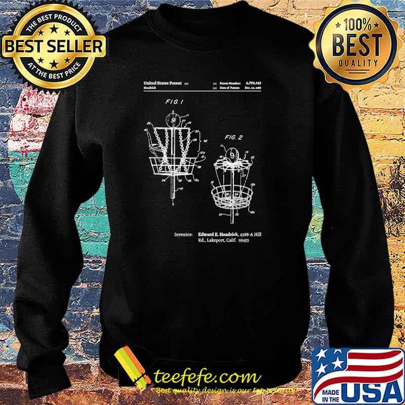 Disc Golf Patent T-Shirt Sweater Disc Golf Patent T-Shirt Sweater