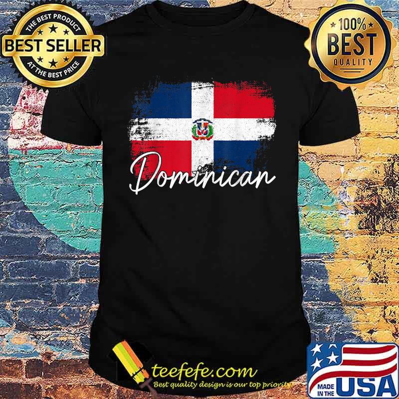 Dominican Republic Vintage Flag Dominican Pride Roots T-Shirt