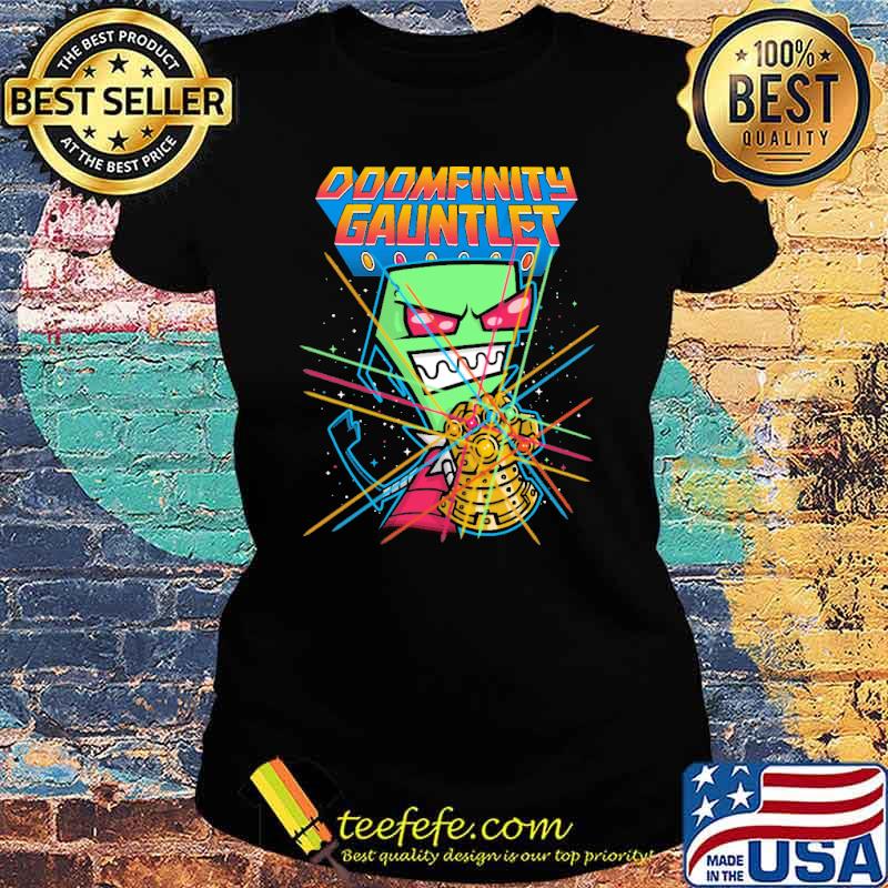 Doomfinity gauntlet avenger s Ladies tee Doomfinity gauntlet avenger s Ladies tee