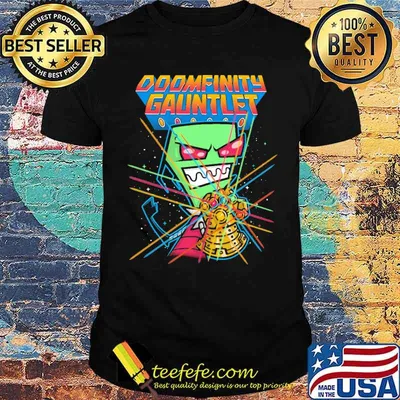 Doomfinity gauntlet avenger shirt