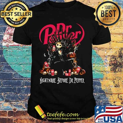 Dr pepper nightmare before jack skellington halloween shirt