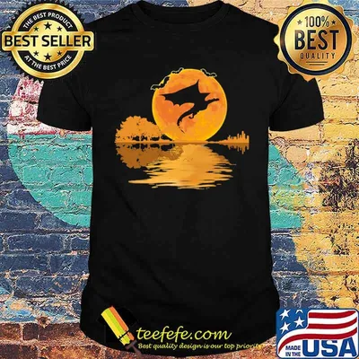 Dragon blood moon guitar halloween shirt