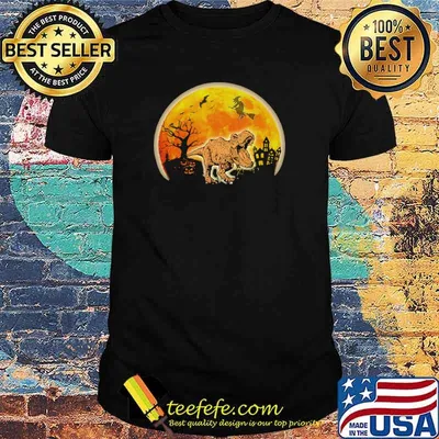 Dragon T Rex Blood Moon Halloween Shirt