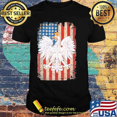 Eagles Crown American Flag Shirt