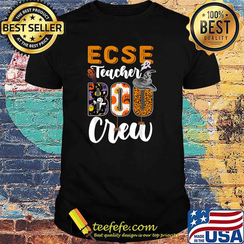 ECSE Teacher Boo Crew Halloween Matching Costume T-Shirt