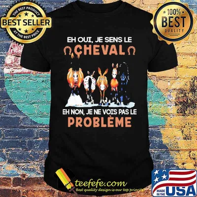 EH OUI JE SENS LE CHEVAL EH NON JE NE VOIS PAS LE PROBLÈME HORSE Shirt