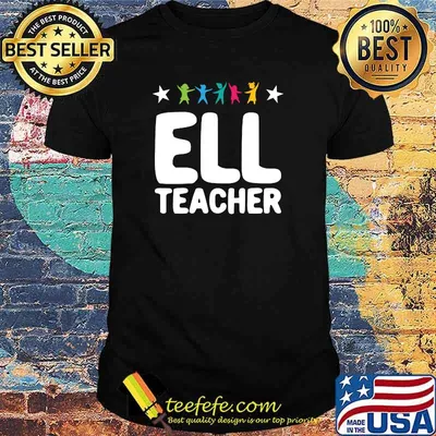 ELL Teacher English Language Learning Learner Sticker T-shirt