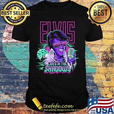 Elvis Lives In The SHADOWs KING music shirt